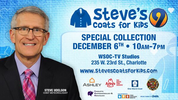 Steve’s Coats Collection Day is December 6, 2023