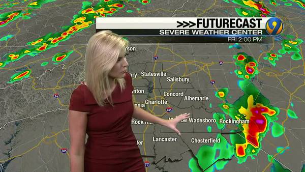Friday morning's forecast update with Meteorologist Ashley Kramlich