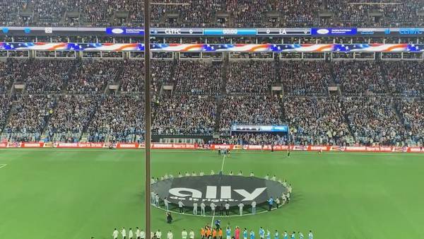 Singer stunned after Charlotte FC crowd finishes national anthem