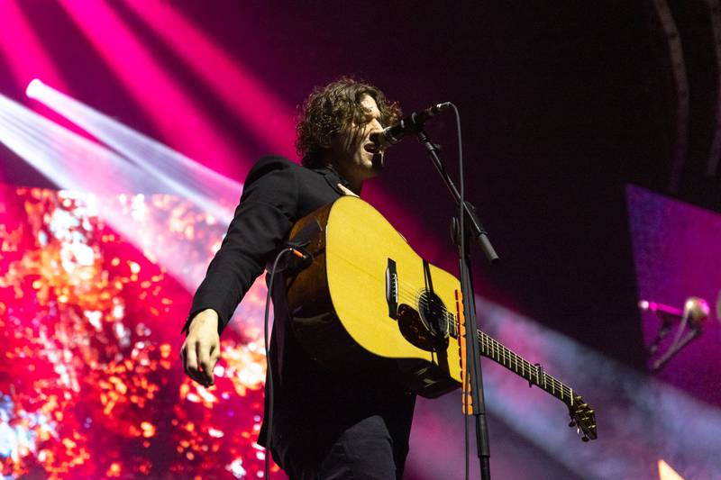 Dean Lewis performs at the Spectrum Center in Charlotte on April 10, 2024.