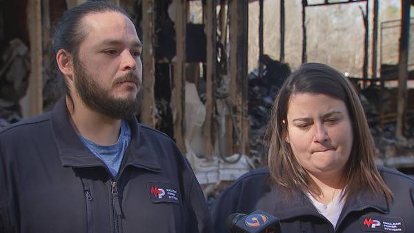 ‘A nightmare’: Newlyweds return to destroyed home day after wedding