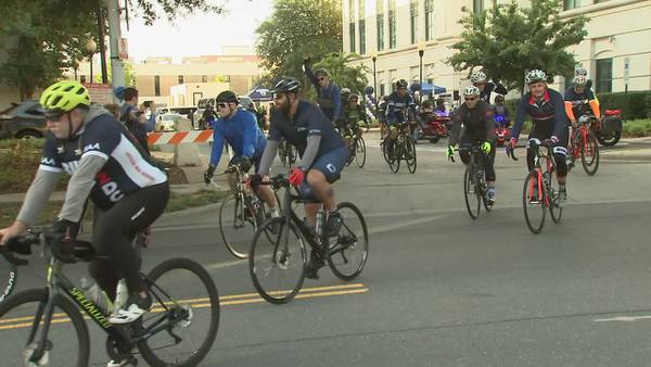 ‘In my mind and my heart’: CMPD officers begin bike ride to Washington D.C. to honor fallen peers
