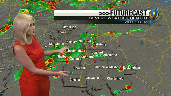 Tuesday evening's forecast update with Meteorologist Ashley Kramlich