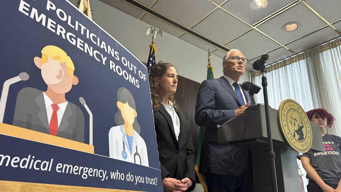 Gov. Jay Inslee says Washington will make clear that hospitals must provide emergency abortions