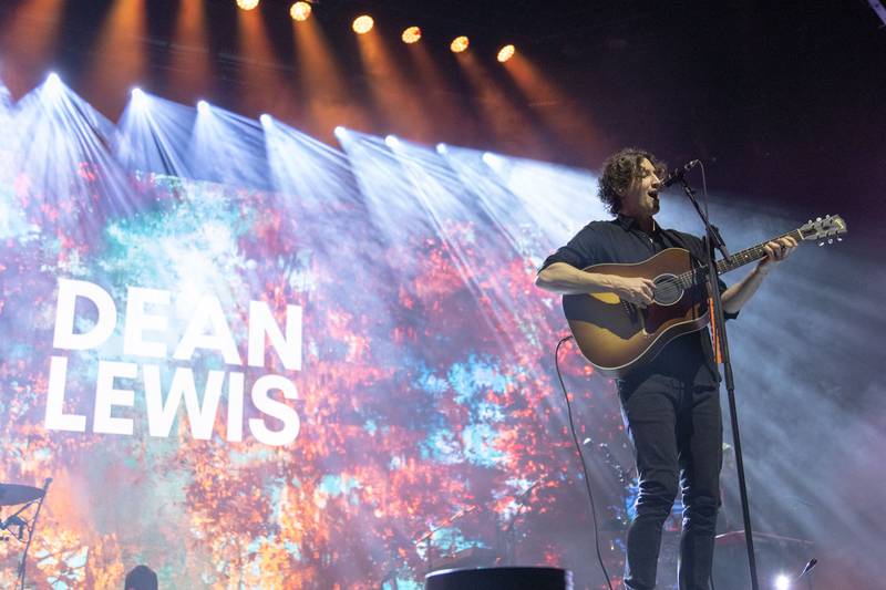 Dean Lewis performs at the Spectrum Center in Charlotte on April 10, 2024.