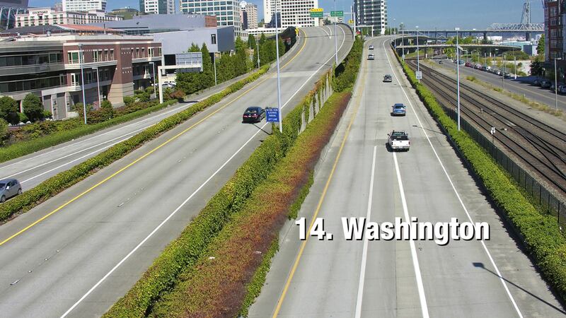 Washington: 27.34 driving incidents per 1,000 residents