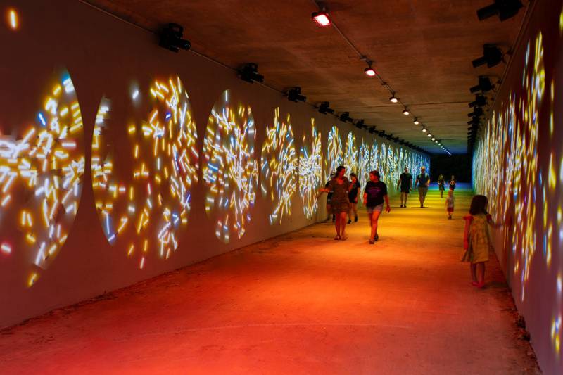 State of Flow exhibit on the Torrence Green Greenway