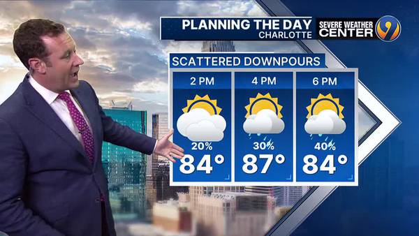 FORECAST: Heavy downpours may lead to flooding in some areas