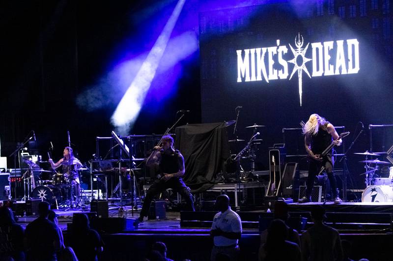 Mike's Dead performs on the Godmode Tour at Ovens Auditorium in Charlotte on May 11, 2024.