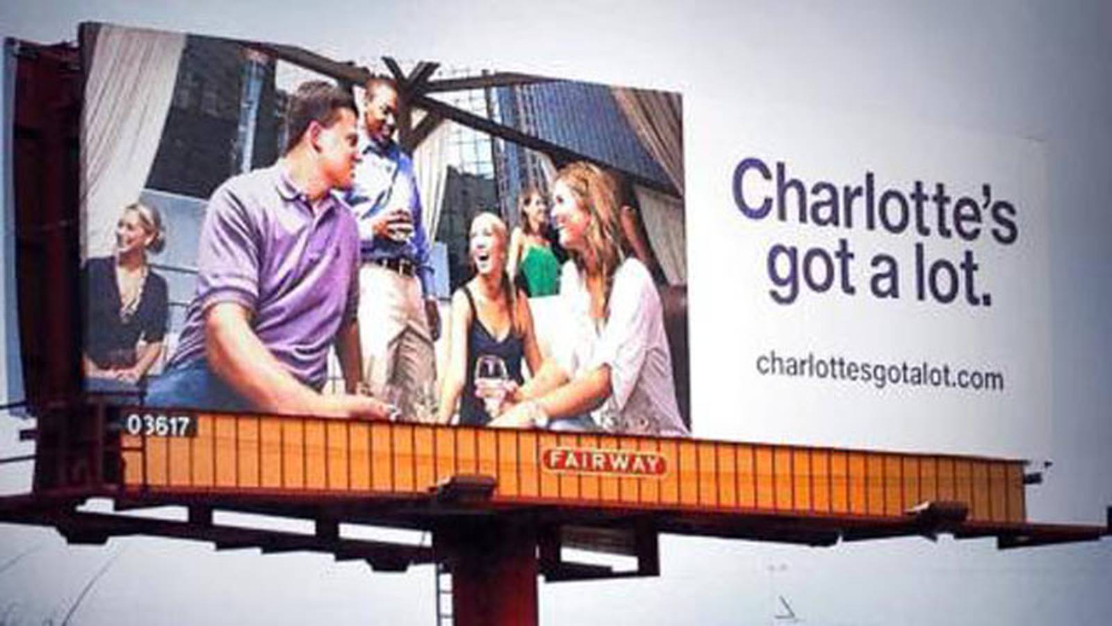 #39 Charlotte #39 s got a lot #39 billboard in Raleigh turning heads WSOC TV