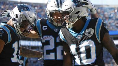 Christian McCaffrey Carolina Panthers Game-Used #22 White Jersey vs. San  Francisco 49ers on October 9