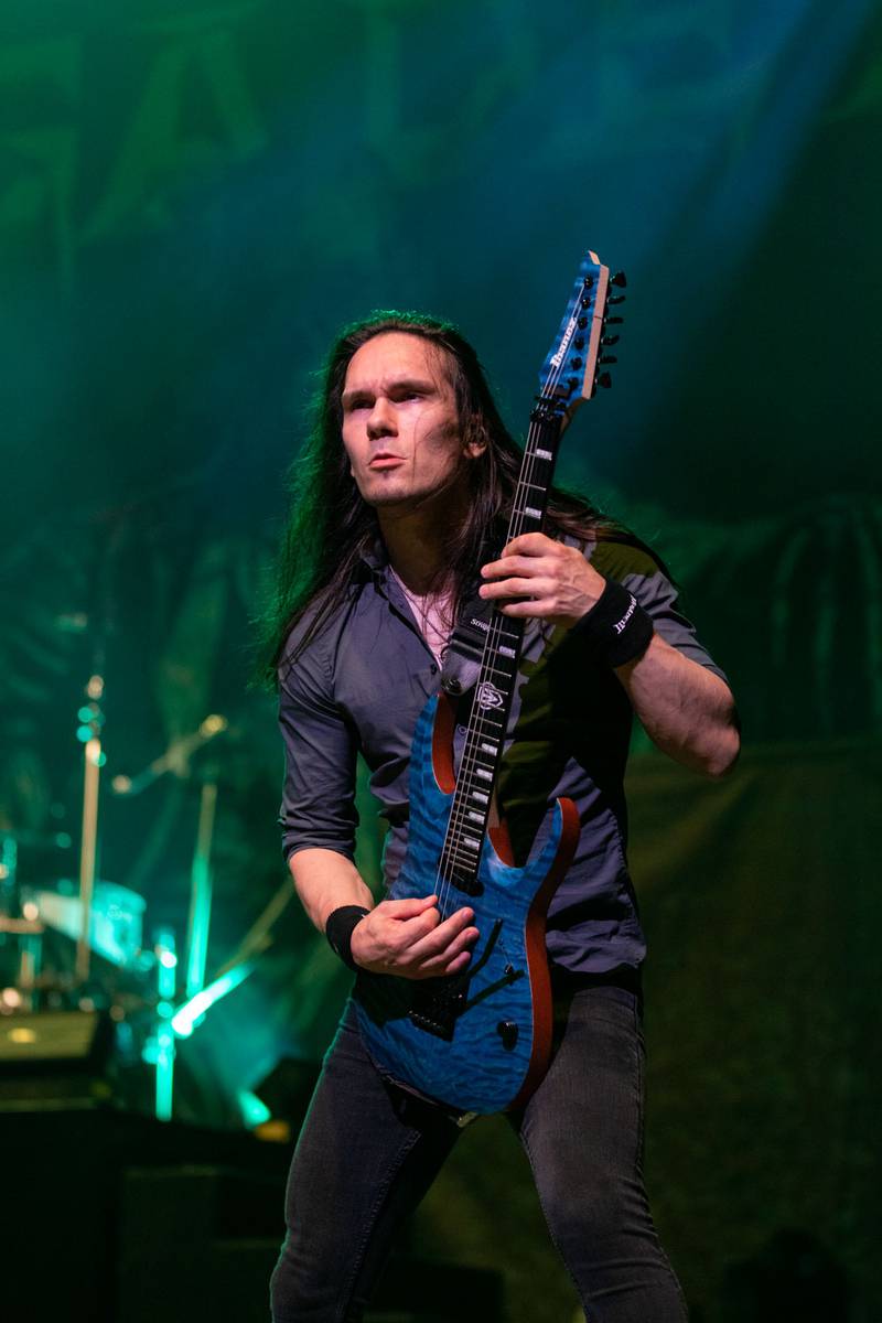 Megadeth performs during their Destroy All Enemies Tour at PNC Music Pavilion in Charlotte on Sept. 6, 2024.