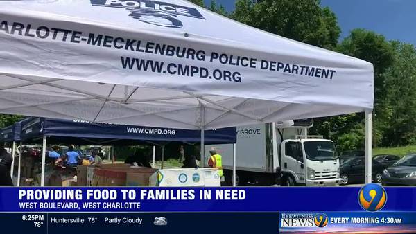 Church, CMPD working to feed people in need