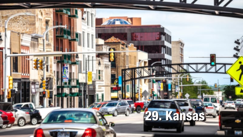 Kansas: 23.01 driving incidents per 1,000 residents