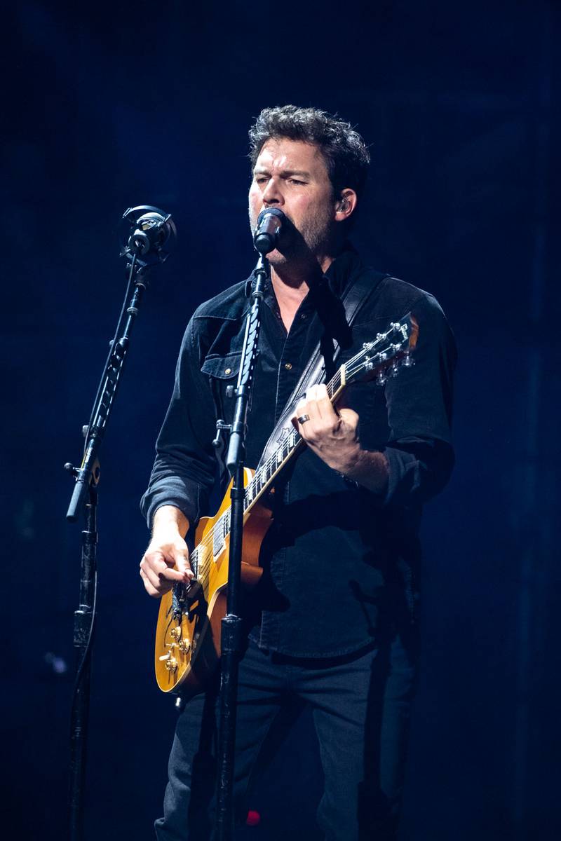 Nickelback perform during their "Get Rollin Tour” at PNC Music Pavilion in Charlotte on Sept. 12, 2023.