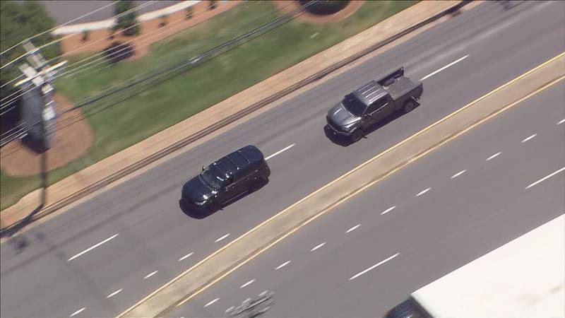Chopper 9 Skyzoom captured the moment a driver, who was the subject of a police pursuit, crashed and stole another car -- the second Channel 9 saw.