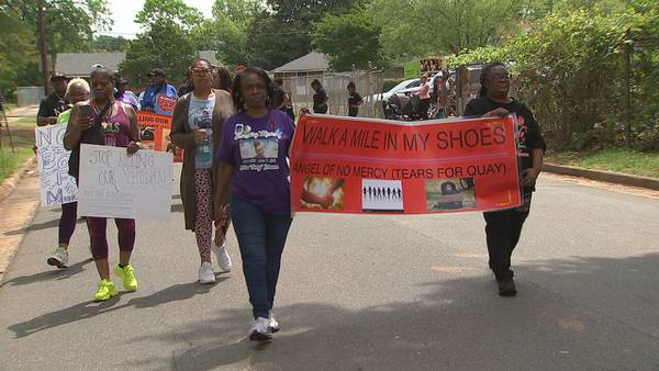 ‘Heavy on my heart’: Local group holds march aimed at steering youth away from violence