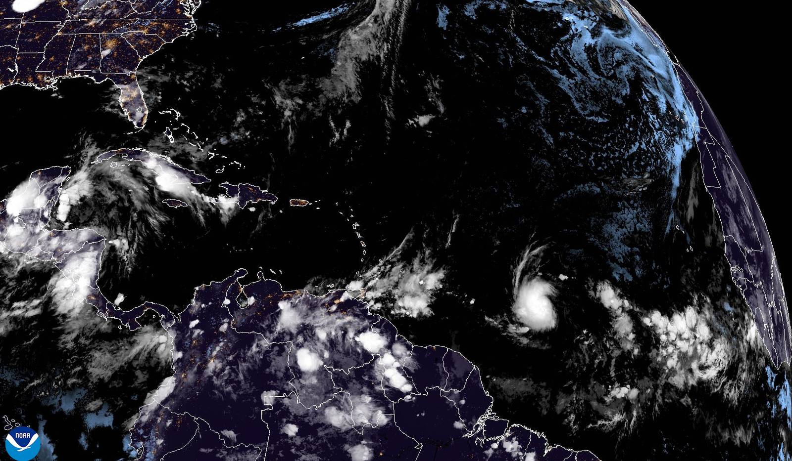 Tropical Storm Beryl swirls toward southeast Caribbean and threatens to