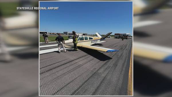 Single-engine plane makes emergency landing at Statesville airport