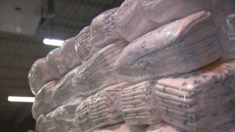 Diaper Bank of North Carolina warehouse in Charlotte