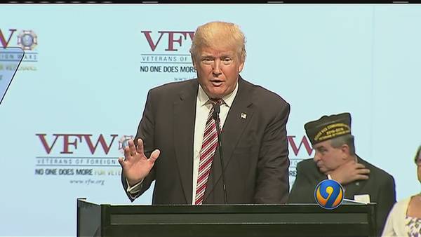 Trump strikes different chord than Clinton with veterans