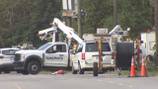 Police: Truck stolen, injuring Spectrum worker still in bucket  