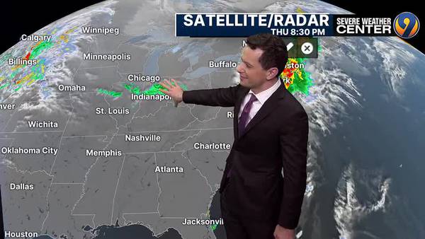 Thursday night's forecast with Meteorologist Joe Puma