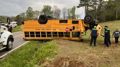 Driver cited for school bus crash that hurt 8 students in Burke County