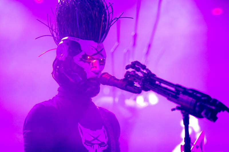 Static-X performs at the Fillmore Charlotte on Feb. 6, 2024.