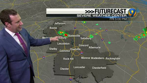 Friday afternoon forecast with Meteorologist Keith Monday