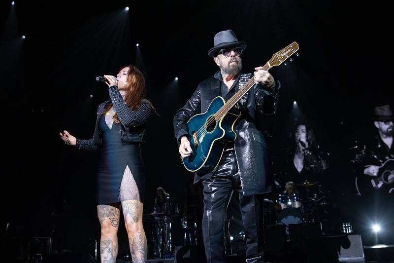 Dave Stewart's Eurythmics Songbook perform at the Spectrum Center in Charlotte on March 10, 2024.