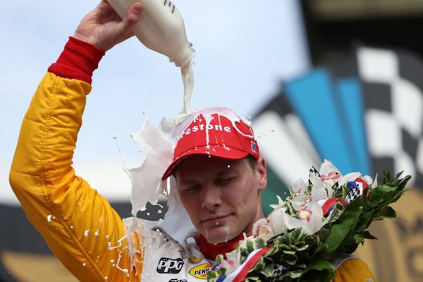 Indianapolis 500: Josef Newgarden prevails in crash-filled finish