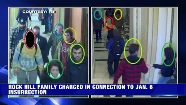 Rock Hill family participated in Jan. 6 riots, according to FBI affidavits