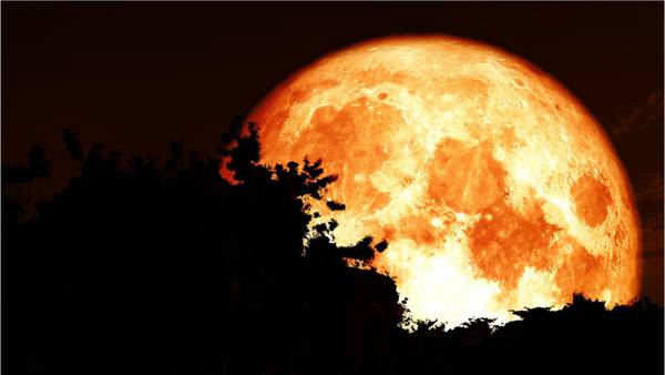 Glowing orange hunter's moon rising this weekend, ushering in fall