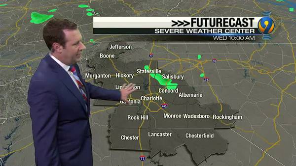 Wednesday morning's forecast update with Meteorologist Keith Monday