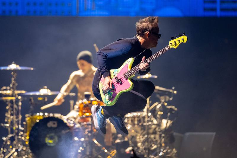 Rockers Blink-182 performed at the Spectrum Center in Charlotte on July 14, 2023. Turnstile and Landon Barker also played.