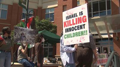 PHOTOS: Pro-Palestine protest at UNC Charlotte
