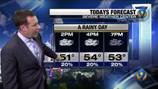 FORECAST: Scattered showers expected in area until midday; temps will struggle to reach 50s