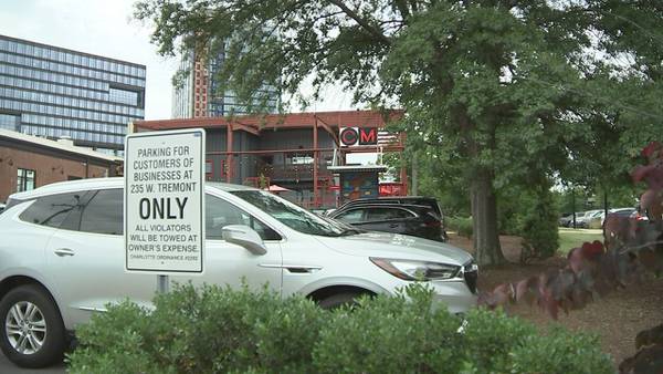 South End businesses say construction workers are taking up parking, making it hard for customers