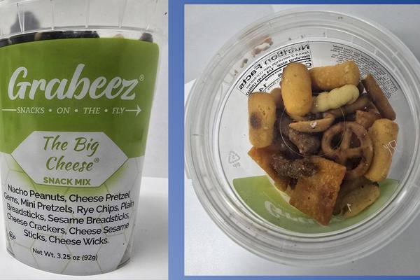 Recall alert: Grabeez The Big Cheese Snack Mix recalled over undeclared almonds, cashews