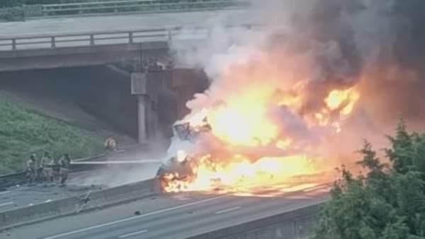 Vehicle fire closes I-77 northbound near uptown Charlotte