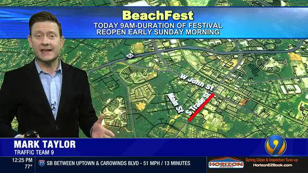 Navigate road closures for Beachfest in Matthews with Traffic Team 9