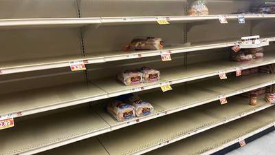 Grocery stores seeing empty shelves ahead of weekend winter storm