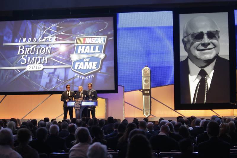 NASCAR Hall of Fame induction ceremony in Charlotte. January 23, 2016.