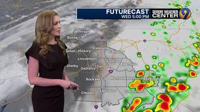 FORECAST: Scattered showers with possibility of thunder expected this afternoon