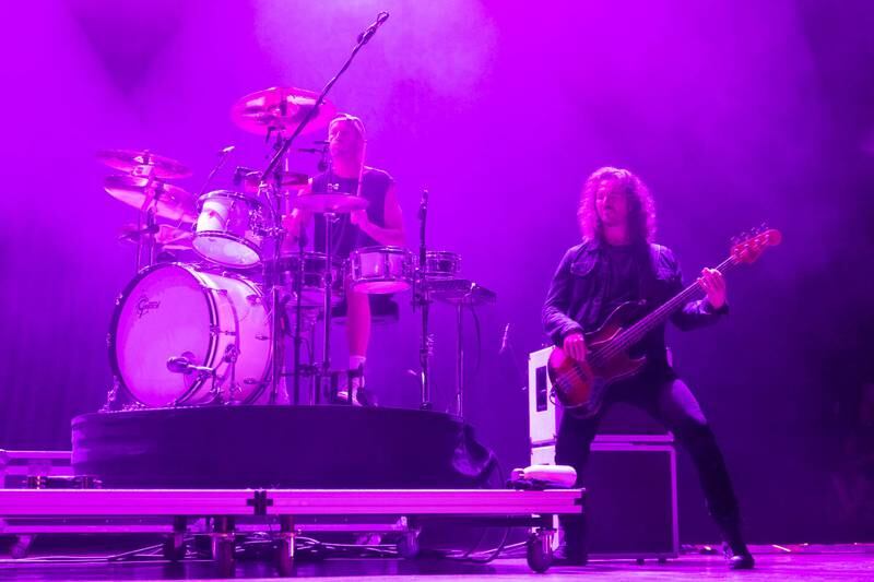 Third Eye Blind performs during the Summer Gods Tour at PNC Music Pavilion in Charlotte on July 29, 2024.