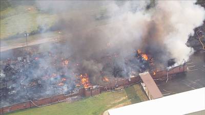 PHOTOS: Flames engulf large furniture shop in Stanly County