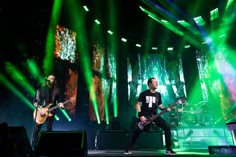 Creed performs during the Summer of ’99 Tour at PNC Music Pavilion in Charlotte on July 24, 2024.