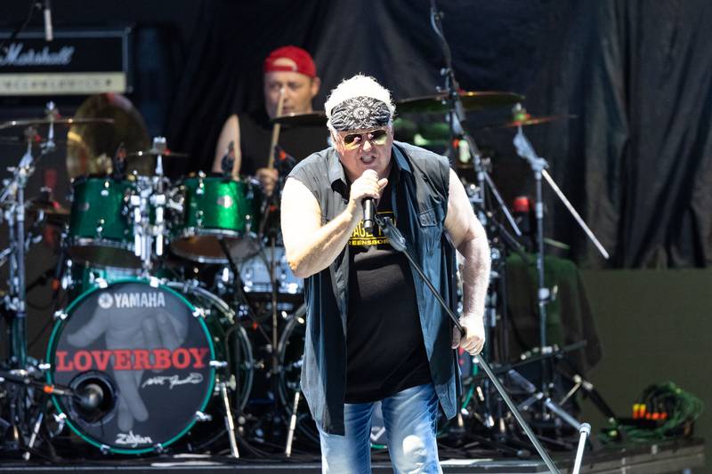 Loverboy performs at PNC Music Pavilion on July 19, 2024.