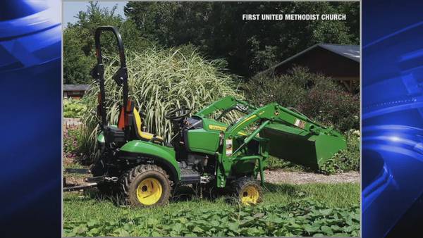 Tractor used to help grow food for homeless stolen from church